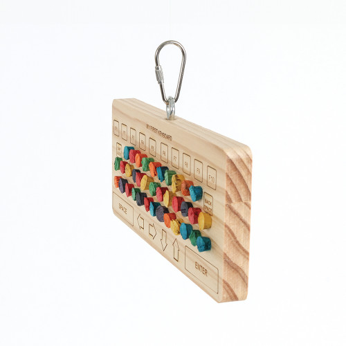 Keyboard Chewable Wood and Cork Parrot Toy