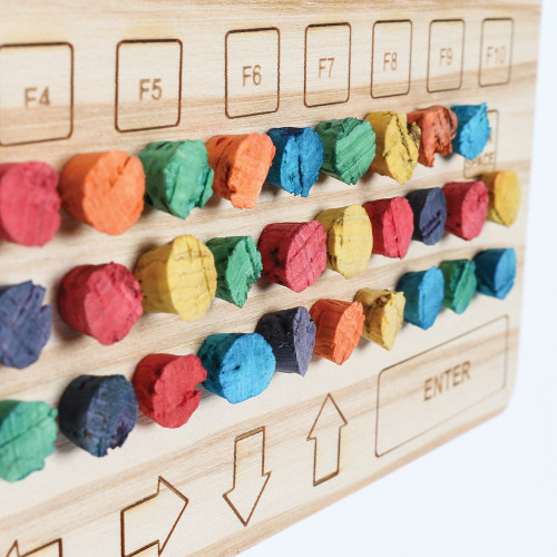 Keyboard Chewable Wood and Cork Parrot Toy