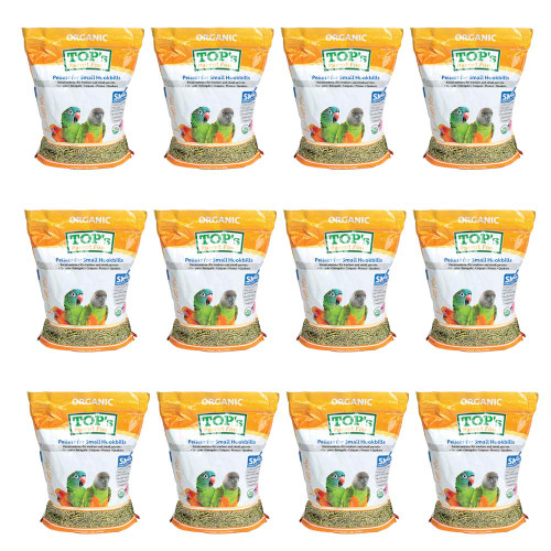 TOP's Organic Parrot Food Small Pellets 4lb Case of 12