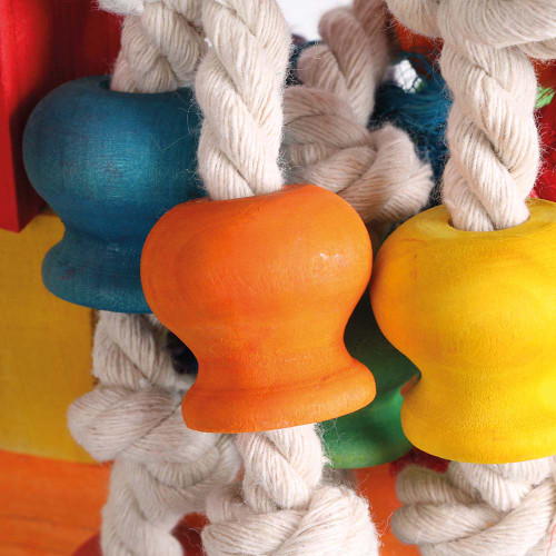 Chewtastic Wood & Rope Parrot Toy