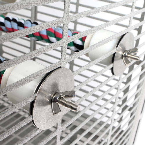 Coloured Cotton Parrot Perch - Medium 2