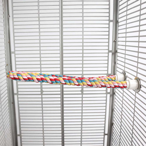 Coloured Cotton Parrot Perch - Large