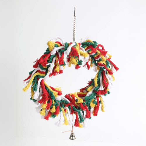 Rainbow Ring Parrot Preening Toy - Large 2