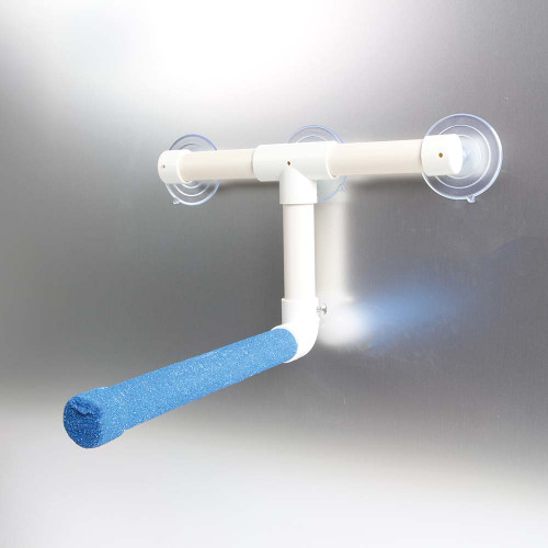 Sanded Nail Trimming Shower Perch for Parrots - Medium 4