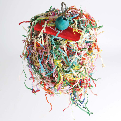 Crinkle and Crunch Chewable Foraging Parrot Toy 2