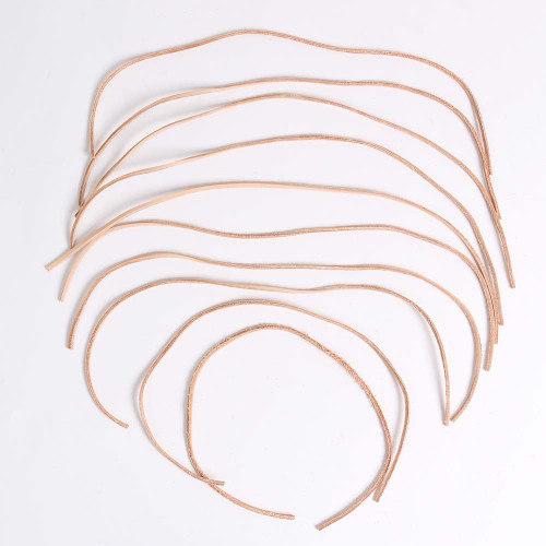 Leather Strips Small - Parrot Toy Making Parts - 12 Pack