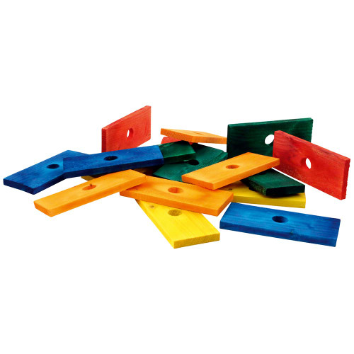 Coloured Wood Slices - Parrot Toy Part - Pack of 19