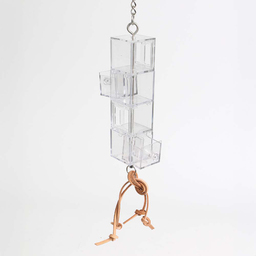 Foraging Tower Mentally Stimulating Foraging Parrot Toy
