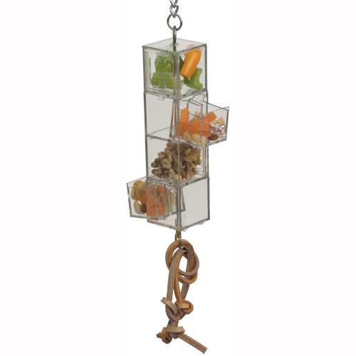 Foraging Tower Mentally Stimulating Foraging Parrot Toy