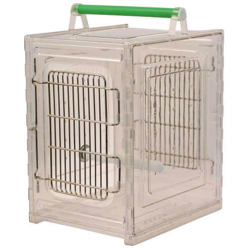 Perch and Go Acrylic Parrot Travel Cage