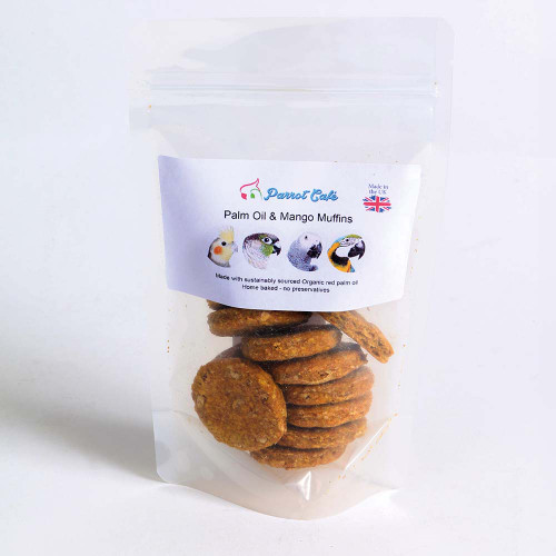 Parrot Cafe Palm Oil & Mango Muffin Parrot Treats - 100g