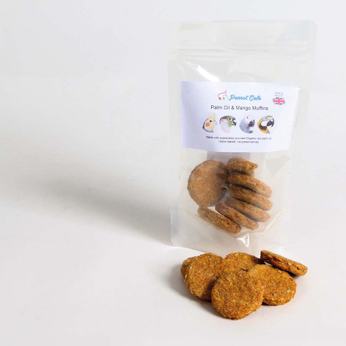 Parrot Cafe Palm Oil & Mango Muffin Parrot Treats - 100g 3