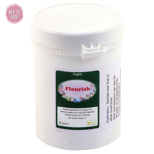 Flourish - 80g - Immune System Booster for Pet Birds