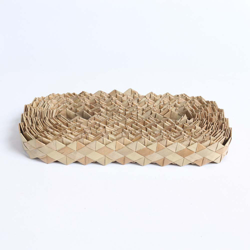 Shredders Natural Woven Palm Leaf Ribbon Parrot Toy Zig Zag 1