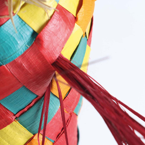 Octopus Pinata Small Natural Woven Palm Leaf Parrot Toy 4