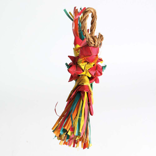 Dragonfly Natural Woven Palm Leaf Parrot Toy Small 4