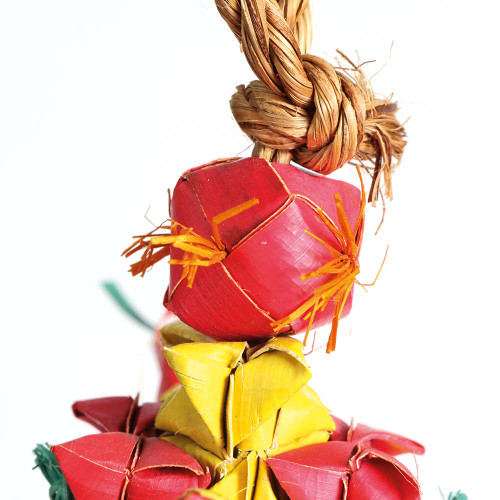 Dragonfly Natural Woven Palm Leaf Parrot Toy Small 2
