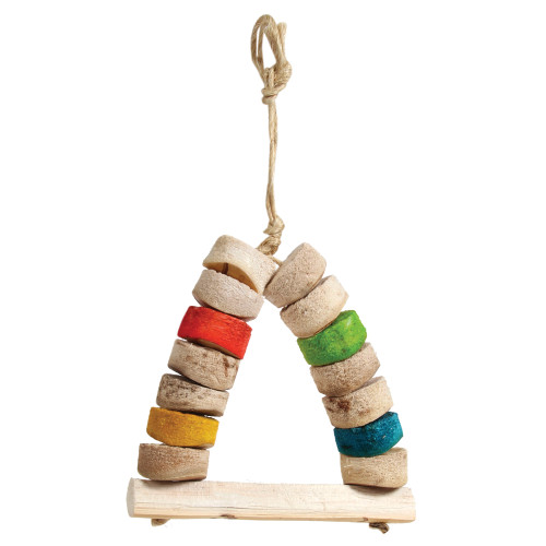 Carnival Bird Kabob Swing Natural Parrot Toy Large 5