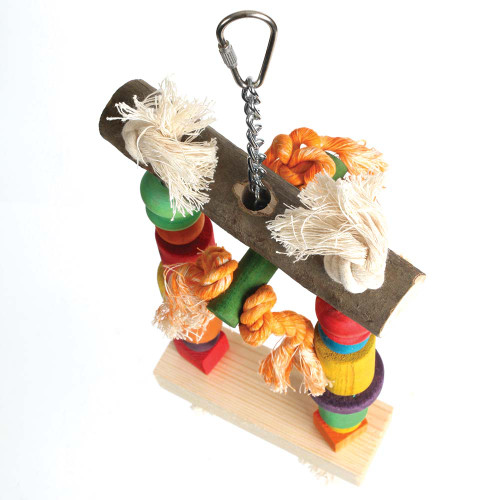 Flat Parrot Perch Activity Swing - Medium