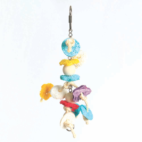 Mini Loofah Loving Parrot Toy