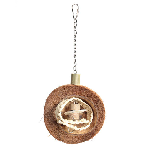 Coconut Crazy Chew and Preen Parrot Toy