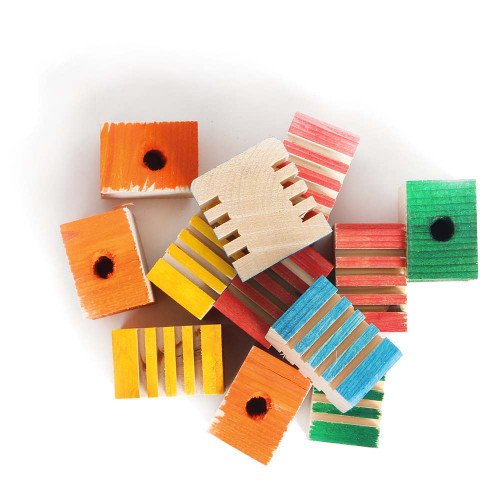 Groovy Blocks Parrot Toy Making Parts - Large - Pack of 12