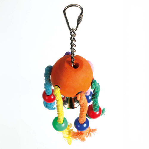 Jiggly Bug Wood and Rope Parrot Toy