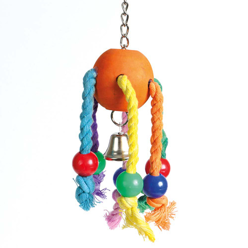 Jiggly Bug Wood and Rope Parrot Toy