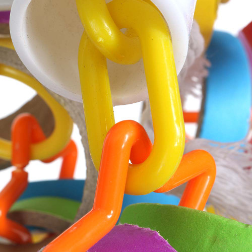 Bagel Cascade Chewable Shredding Parrot Toy