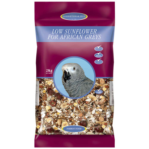 Johnston and Jeff Low Sunflower Diet for African Greys 2kg