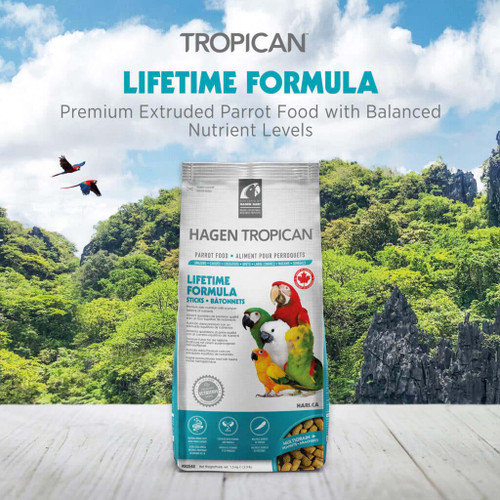 Hari Hagen Tropican Lifetime Formula Sticks Parrot Food 1.5kg
