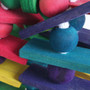Starry Eyed Wood and Rope Parrot Toy
