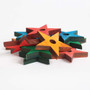 Coloured Pine Wood Stars - Parrot Toy Parts - Pack of 14