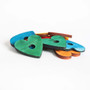 Coloured Pine Wood Hearts -  Parrot Toy Parts - 12 Pack