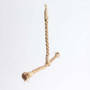 Natural Abaca Rope T Shaped Parrot Perch Small 6