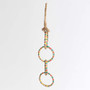 Four Ring Chain Woven Palm Leaf Parrot Toy Medium 1