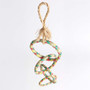 Four Ring Chain Woven Palm Leaf Parrot Toy Large 2