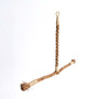 Natural Abaca Rope T Shaped Parrot Perch Medium 1