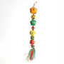 Balls and Stars Stacker Woven Palm Leaf Parrot Toy - Small