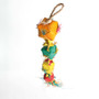 Balls and Stars Stacker Woven Palm Leaf Parrot Toy - Small 1