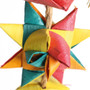 Balls and Stars Stacker Woven Palm Leaf Parrot Toy - Large 3