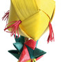 Balls and Stars Stacker Woven Palm Leaf Parrot Toy - Large 4
