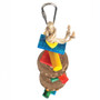Sweety Wood and Cardboard Stacker Parrot Toy