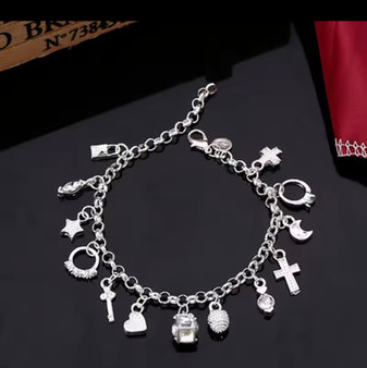 Sterling Silver Charm Bracelet