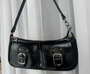 women leather mini shoulder bag