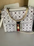 Leather Printed Monogram Shoulder Handbag – Luxe Signature Everyday Bag