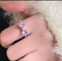 Elegant Pink Bowknot Design Exquisite Women’s Fashion Ring