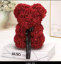 Handmade Flower Teddy rose bear