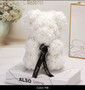 Handmade Flower Teddy rose bear