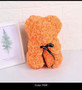 Handmade Flower Teddy rose bear
